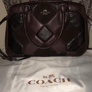 Coach Oxblood Patchwork Empire Carryall
